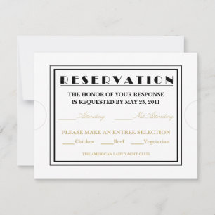 Invitation Annonces de réponse au billet d'entrée