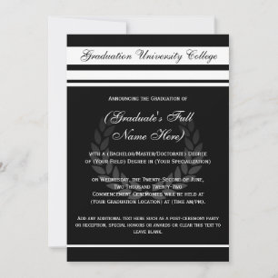 Invitation Annonces formelles de diplômes universitaires (Noi