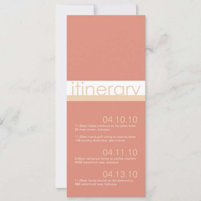 Invitation Annonces Itinéraires De Deux Mariées (Devant)