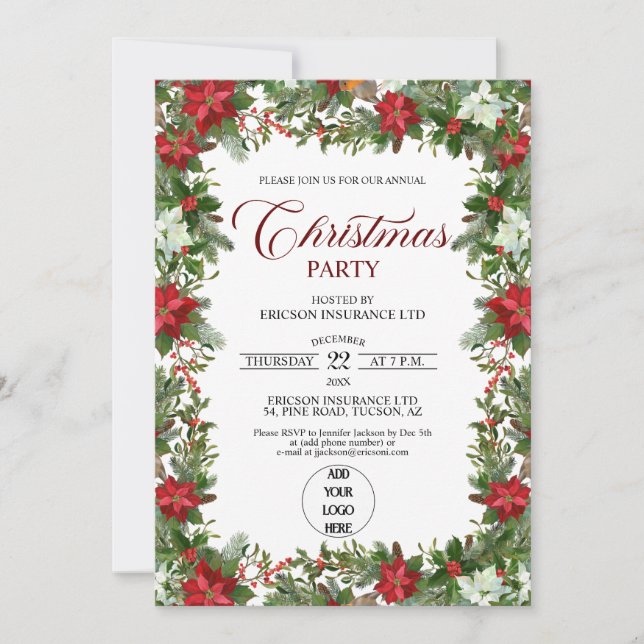 Invitation Annual Corporate Employees Christmas Party (Devant)