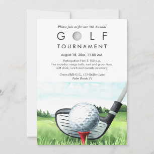 Invitation annuelle au tournoi de golf