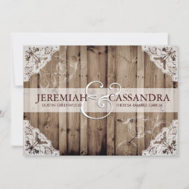 Invitation Antique Blanche dentelle