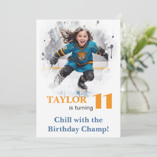 Invitation *~* AP94 k-13 do-it-yourself Jote Hockey Girl Anni