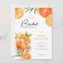 Aperol Spritz Aquarelle nuptiale de douche Invitat