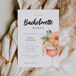 Invitation Aperol Spritz Floral Bachelorette