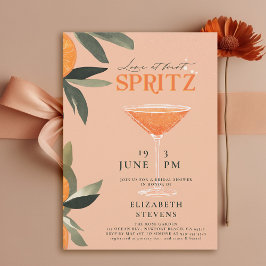 Invitation Aperol Spritz Love Citrus Brunch Fête des mariées