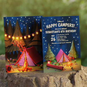 Invitation Appel à tous les Campers heureux sous les étoiles