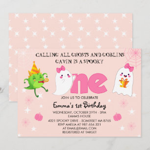 Invitation Appel à tous les fantômes et les gobelins premier 