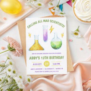 Invitation Appel à tous les scientifiques fous ! Fête d'anniv