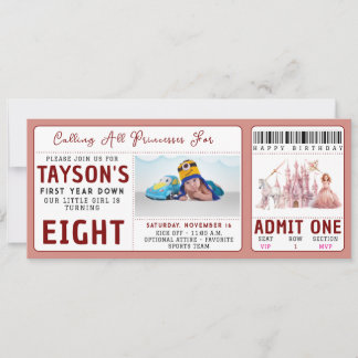 Invitation Appel à toutes les princes Château Magique 8e anni