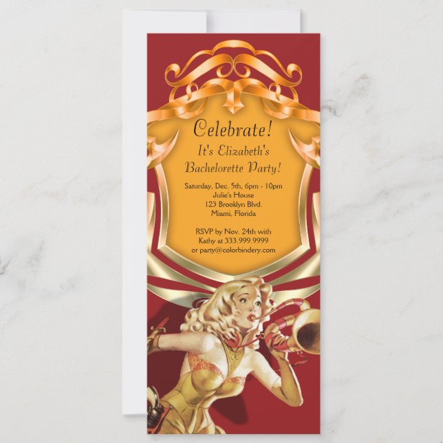 Invitation Appel de 4 x 9,25 pouces (Devant)