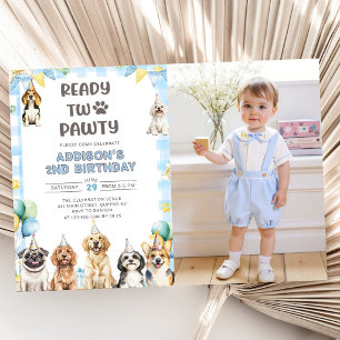 Invitation Appel de chiot à tous les animaux de Pawty 2e anni