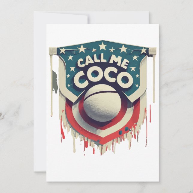 Invitation Appelle-moi Coco Appelle-moi Champion (Devant)