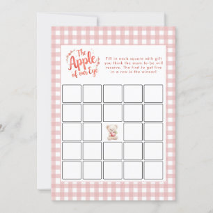 Invitation Apple de notre Baby shower de jeu de Bingo Oeil