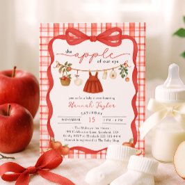 Invitation Apple of Our Eye Girl Baby Shower