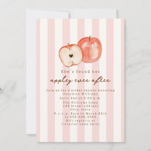 Invitation Appley Ever After Fête de Mariage Rose
