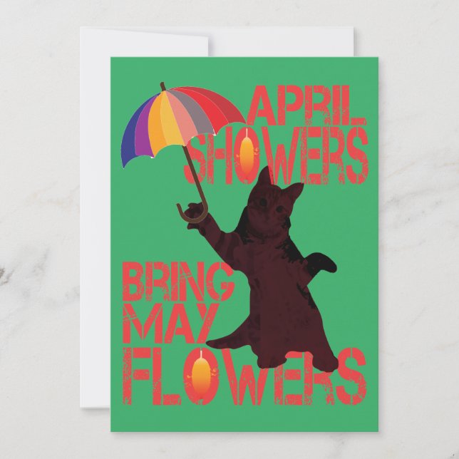 Invitation Apporter des fleurs de mai (Devant)