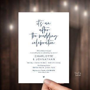 Invitation Après la célébration de mariage, brunch moderne
