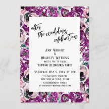 Après la célébration de mariage Fleurs peintes en 