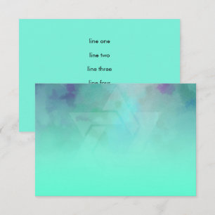 Invitation Après la fête Aqua et l'étoile bleue de David