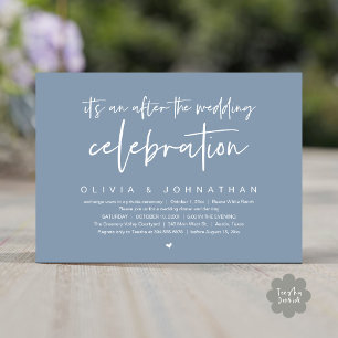 Invitation Après La Fête Mariage Dîner Moderne