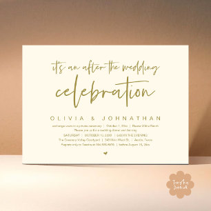 Invitation Après La Fête Mariage Dîner Moderne