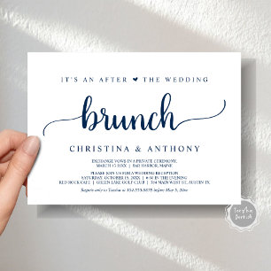 Invitation Après Le Brunch Mariage, Rustic Elopement Invitat