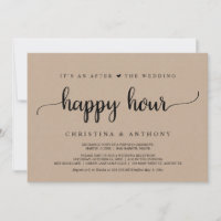 Après le Happy Hour de mariage, Fête d'élopement