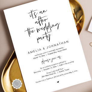 Invitation Après le mariage, Black, Fête de Fuite