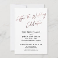 Après le Mariage Célébration Lisse Or Élégant