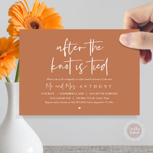 Invitation Après le noeud noué, Heureusement toujours après B