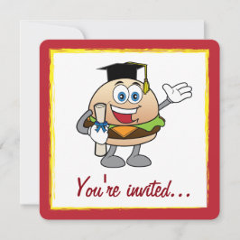 Invitation Après l'obtention du diplôme Cuisinier avec Cheese