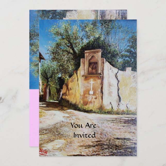 Invitation APRÈS-MIDI À RIMAGGIO / Vue Toscane (Devant / Derrière)