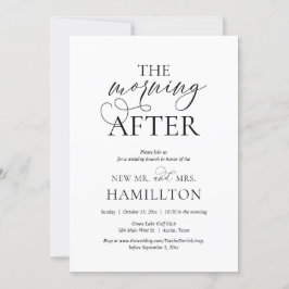 Invitation Après-midi, Post mariage Brunch Célébration