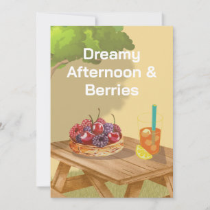 Invitation après-midi rêveuse – Fruit sucré & Ami