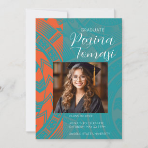 Invitation Aqua et Orange