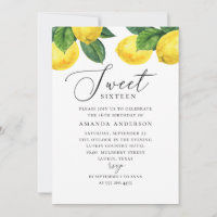 Aquarelle agrumes Doux 16. Script de jardin de cit