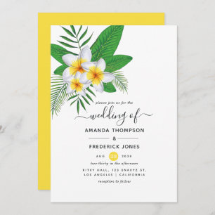 Invitation Aquarelle Aloha Luau Beach Mariage