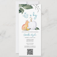 Aquarelle Automne Bois Baby Boy Douche