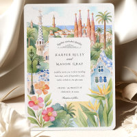 Aquarelle Barcelone Destination Mariage