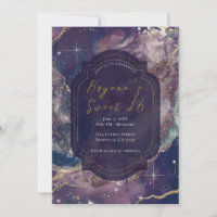Aquarelle bleu Berry Or Celestial Sweet 16
