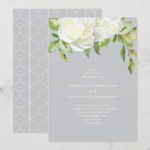 Aquarelle bleu foncé Ressort Mariage de pivoine fl