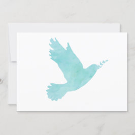 Invitation Aquarelle Blue Dove