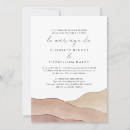 Invitation Aquarelle Boho Abstraite | Le Mariage De