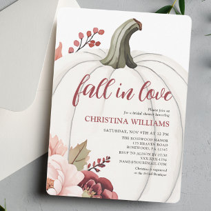 Invitation Aquarelle chute dans l'amour Fête des mariées Citr