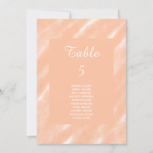Invitation Aquarelle couleur Fuzz Peach Motif Abstrait