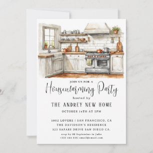 Invitation Aquarelle Country Kitchen