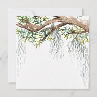 Invitation aquarelle de basse campagne