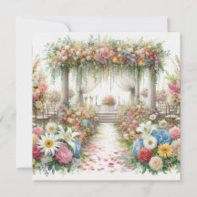 Invitation aquarelle de mariage