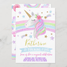 Aquarelle d'invitation d'anniversaire